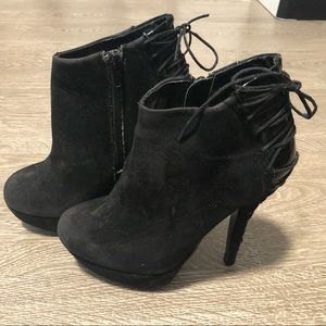 Baker’s lace back booties